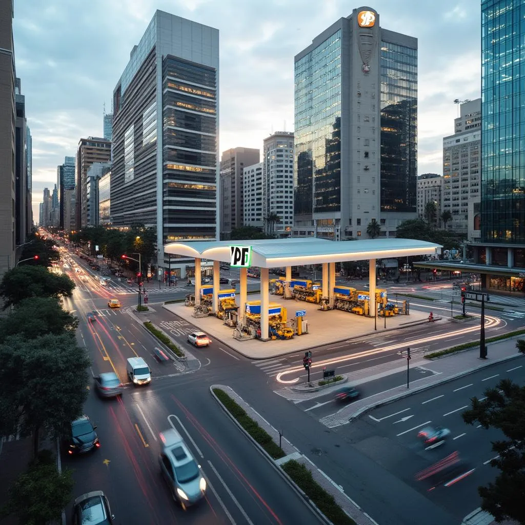 Estación YPF en Buenos Aires