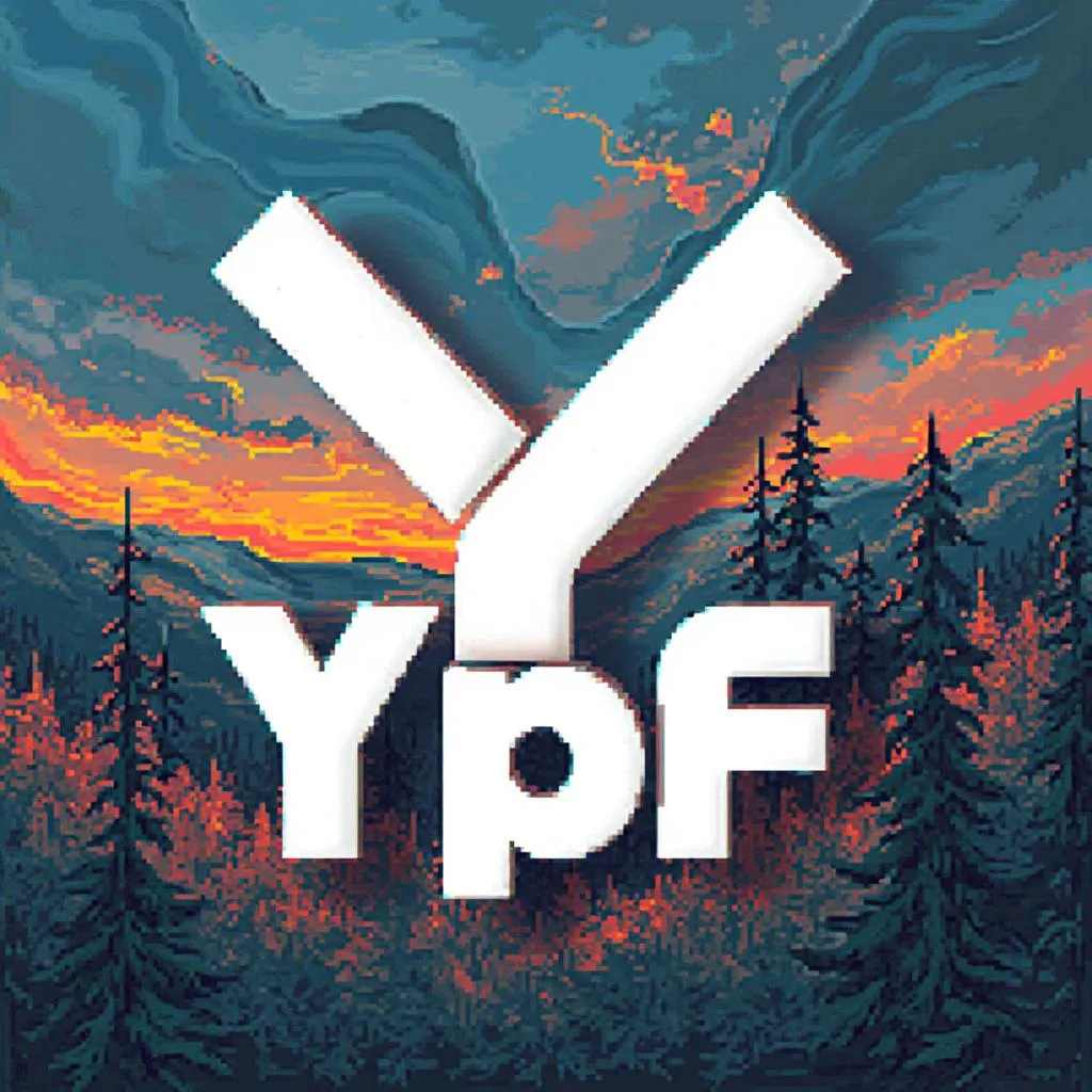 Logo YPF blanco