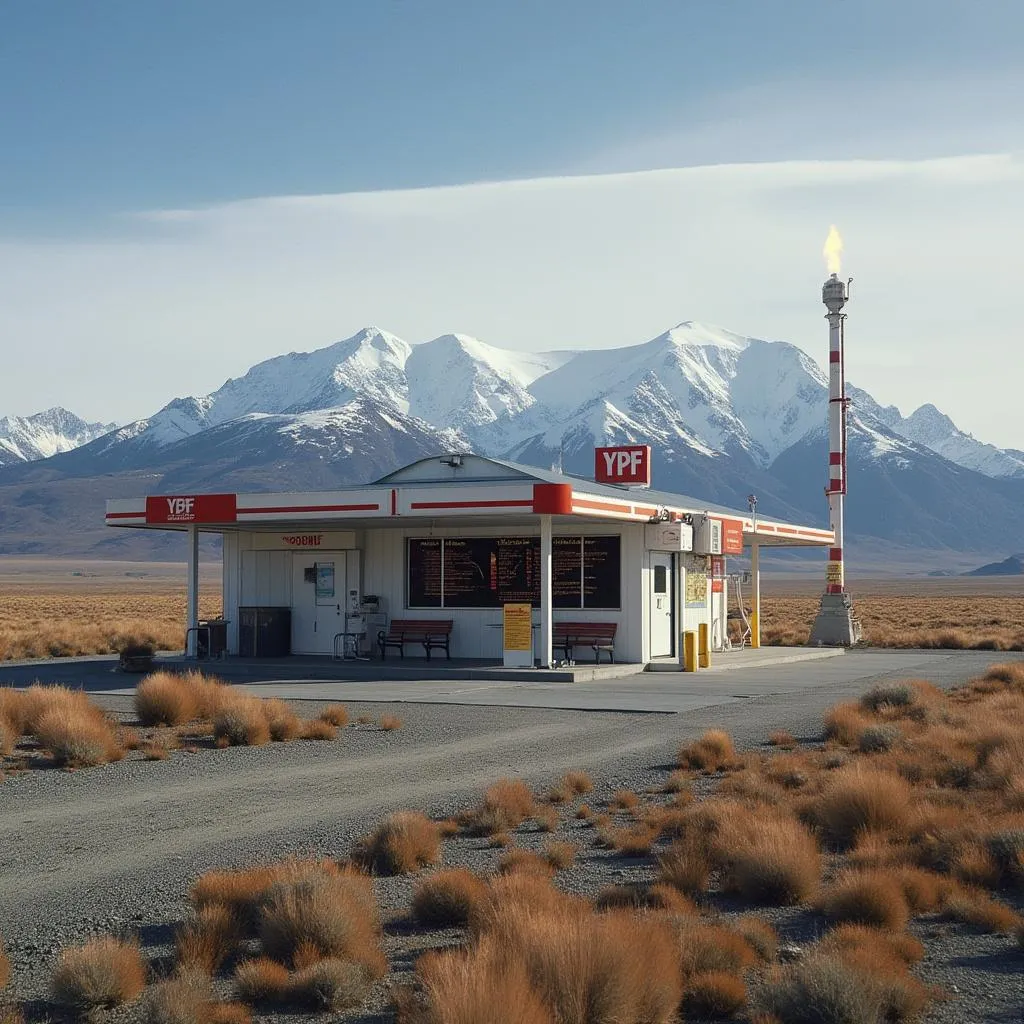 Estación YPF en Patagonia